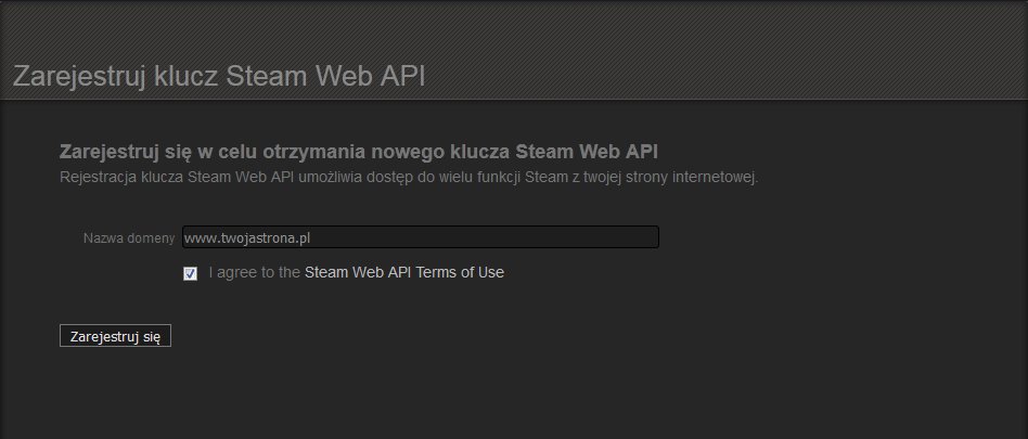 Poradnik Jak wygenerować klucz WebAPI Steam